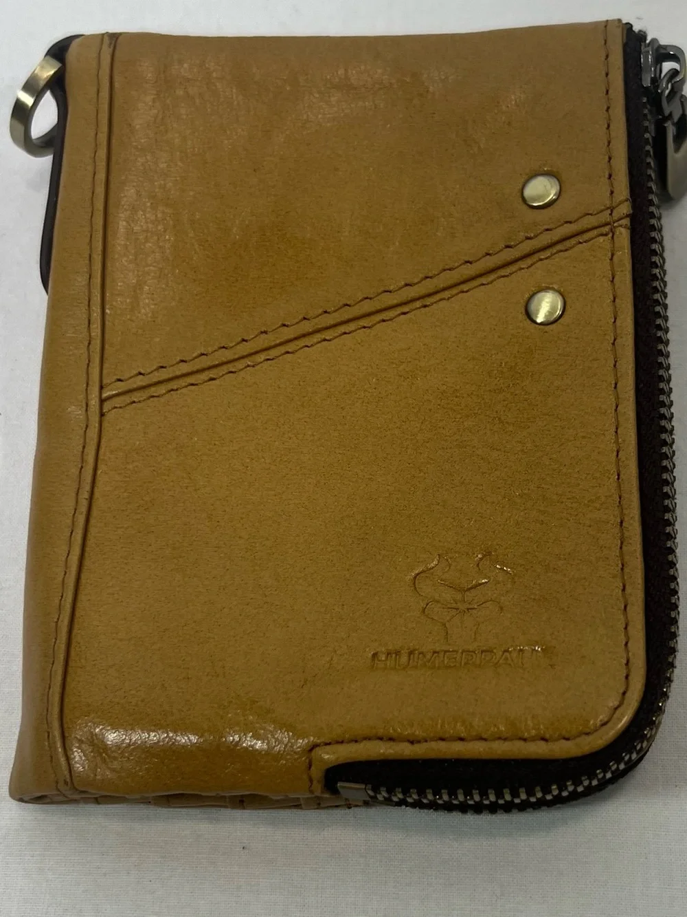 HUMERPAUL Men's Genuine Leather Bifold Wallet RFID Protection